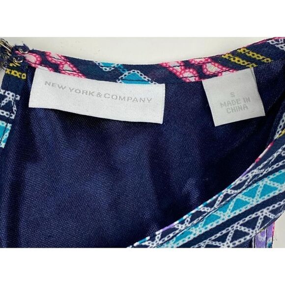 New York & Co Sleeveless Maxi Romper Dress Womens Small Multicolor Summer AZ0324 - Picture 6 of 10